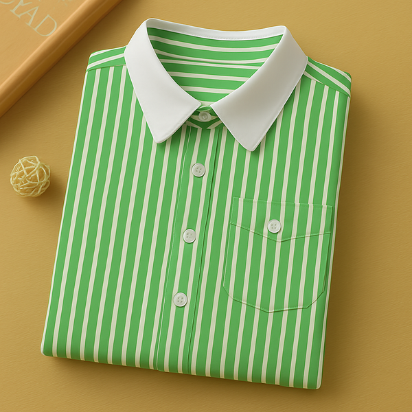 Men's Green Lining Regular Fit Shirt - Merinowear
