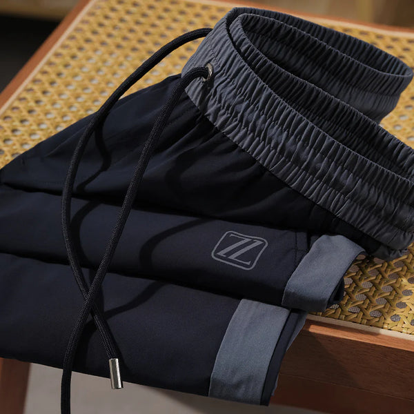 Merinowear Navy & Grey Joggers – Premium Comfort in Dual-Tone Style