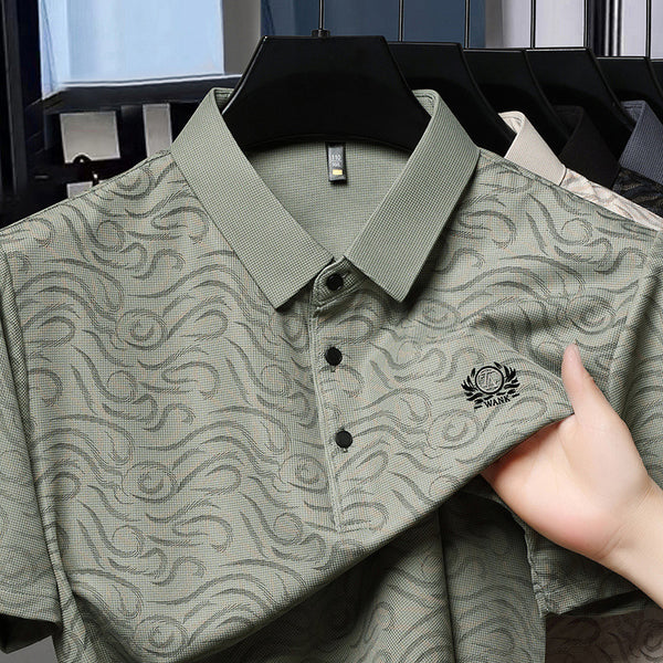 Merinowear Textured Olive Polo T-Shirt – Smart Casual Comfort
