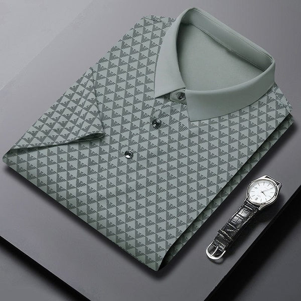 Men's Pista Green Soft Printed T-Shirt - Merinowear