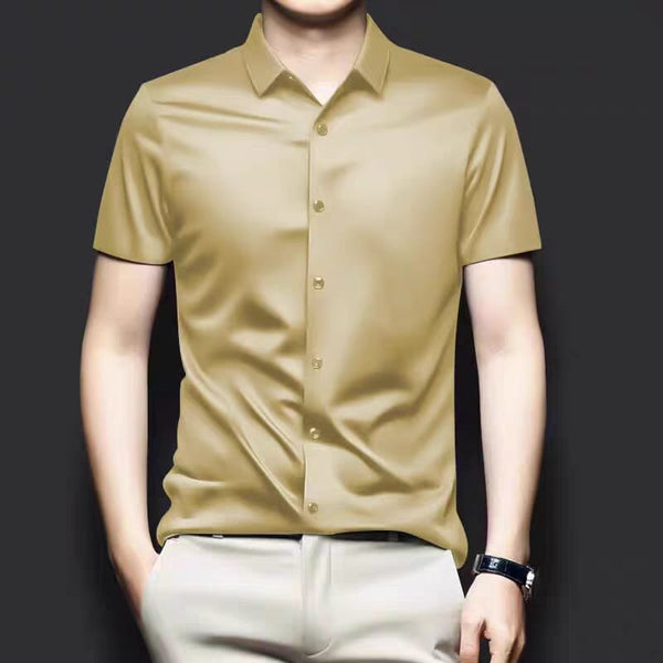 Men's Golden Shartin Half Sleeve Shirt - Merinowear