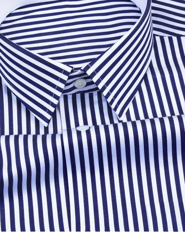 Men's Navy Lining Full Sleeve Shirt - Merinowear