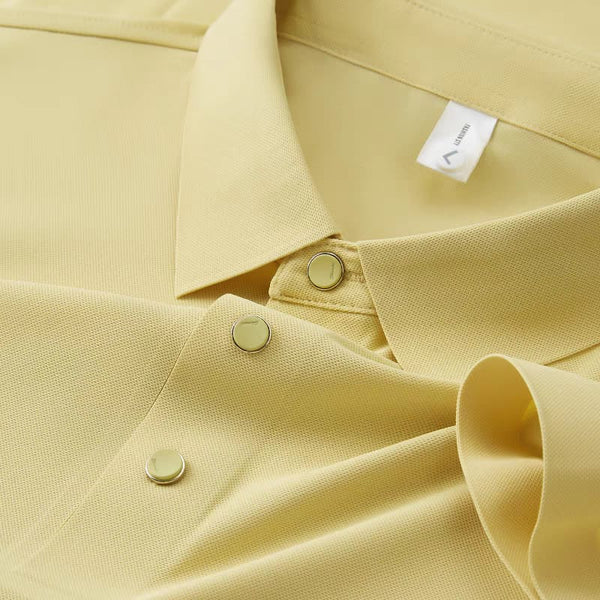 Self Yellow Stitchless Half Sleeve Polo T-shirt - Merinowear