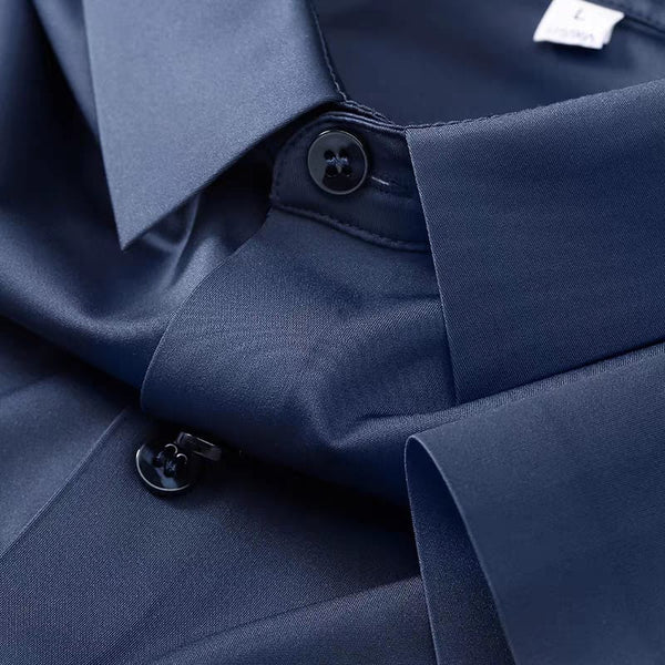 Men's Navy Shartin Half Sleeve Shirt - Merinowear