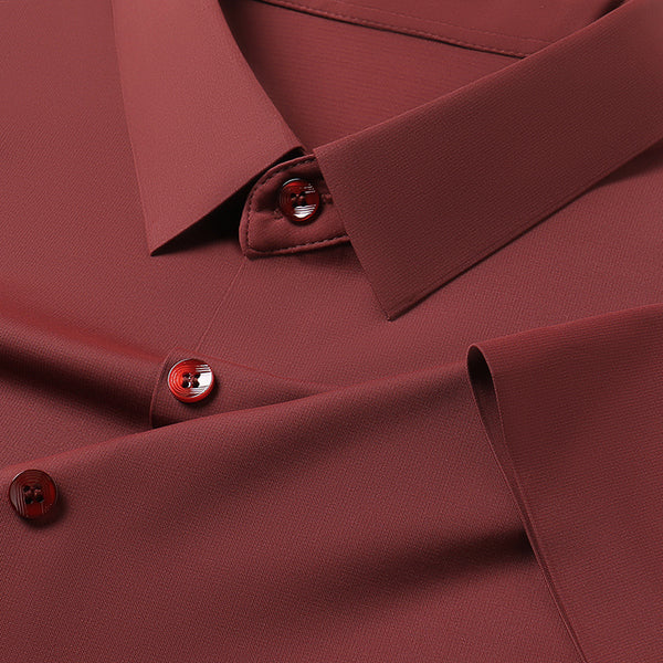 Men's Maroon Shartin Half Sleeve Shirt - Merinowear