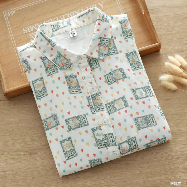 Men's Regular Fit White Printed Full Sleeve Shirts - Merinowear