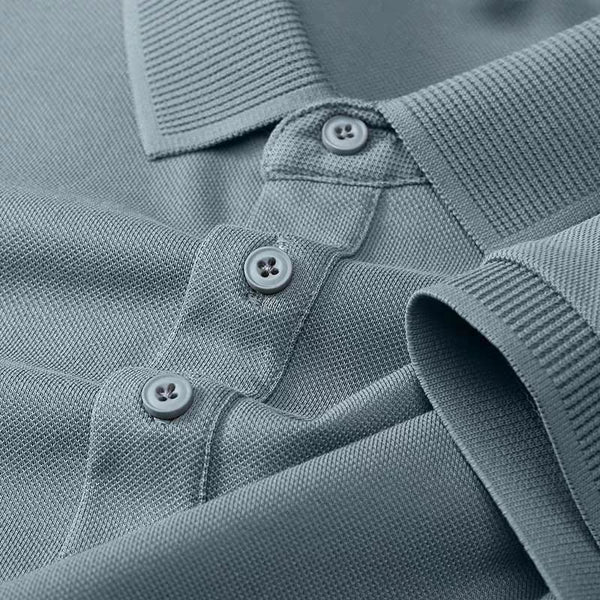 Men's Rama Saltbox Seamless Ribbed Polo T-Shirt - Merinowear