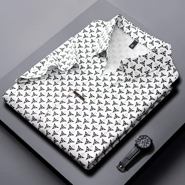 Men's White Stitchless Polo T-Shirt -  Merinowear